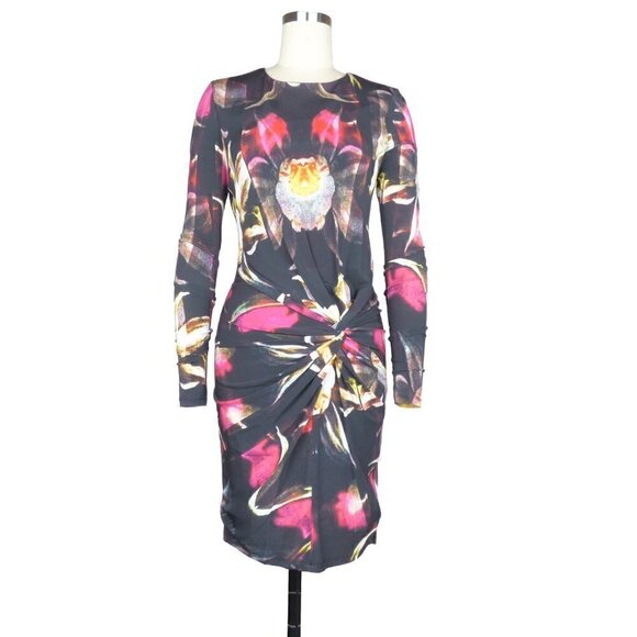 Ted Baker London Petal Print Twisted Knot Sheath Dress Small business cocktails - Picture 2 of 9